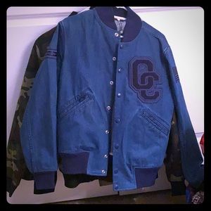 Opening ceremony denim bomber